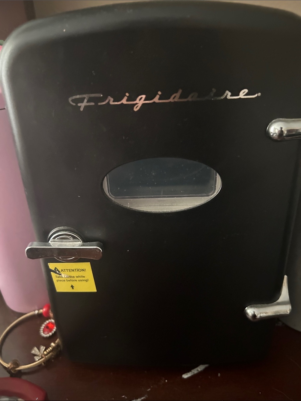 Compact Black Mini Fridge - Stylish Home Storage